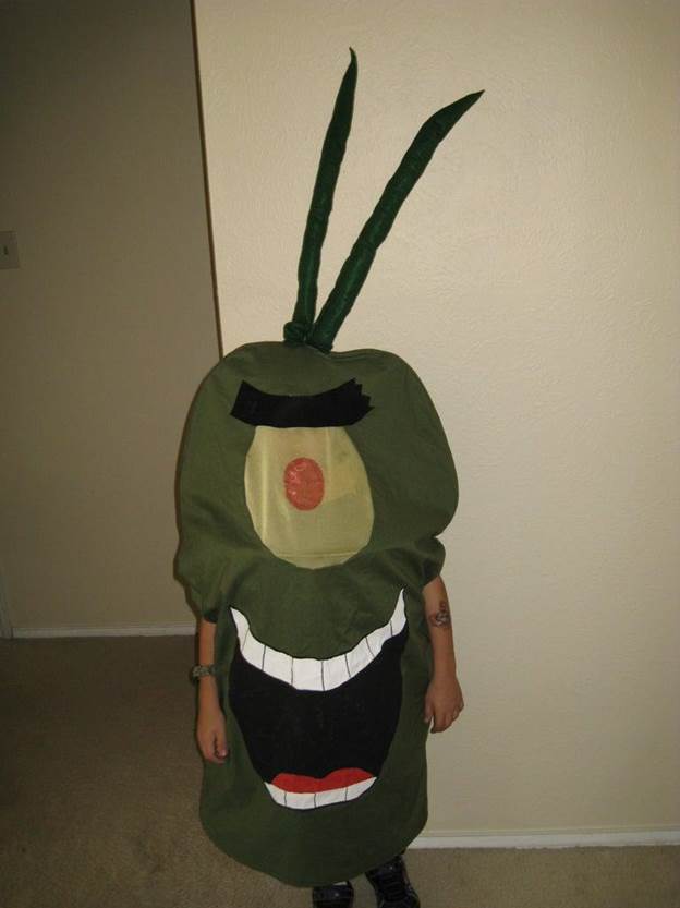 5. DIY Plankton Spongebob Costume
