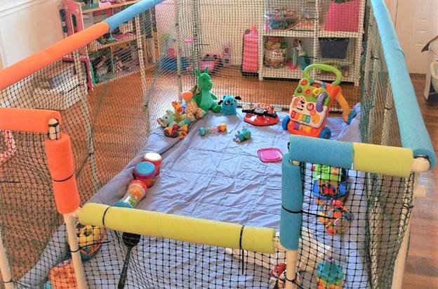 6. Huge DIY Playpen