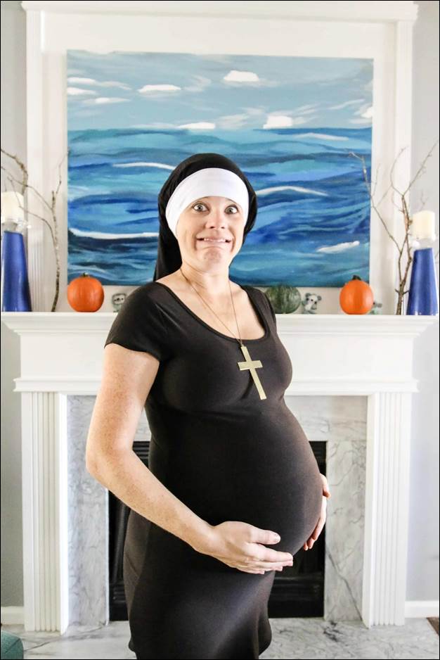 8. DIY Pregnant Nun Costume