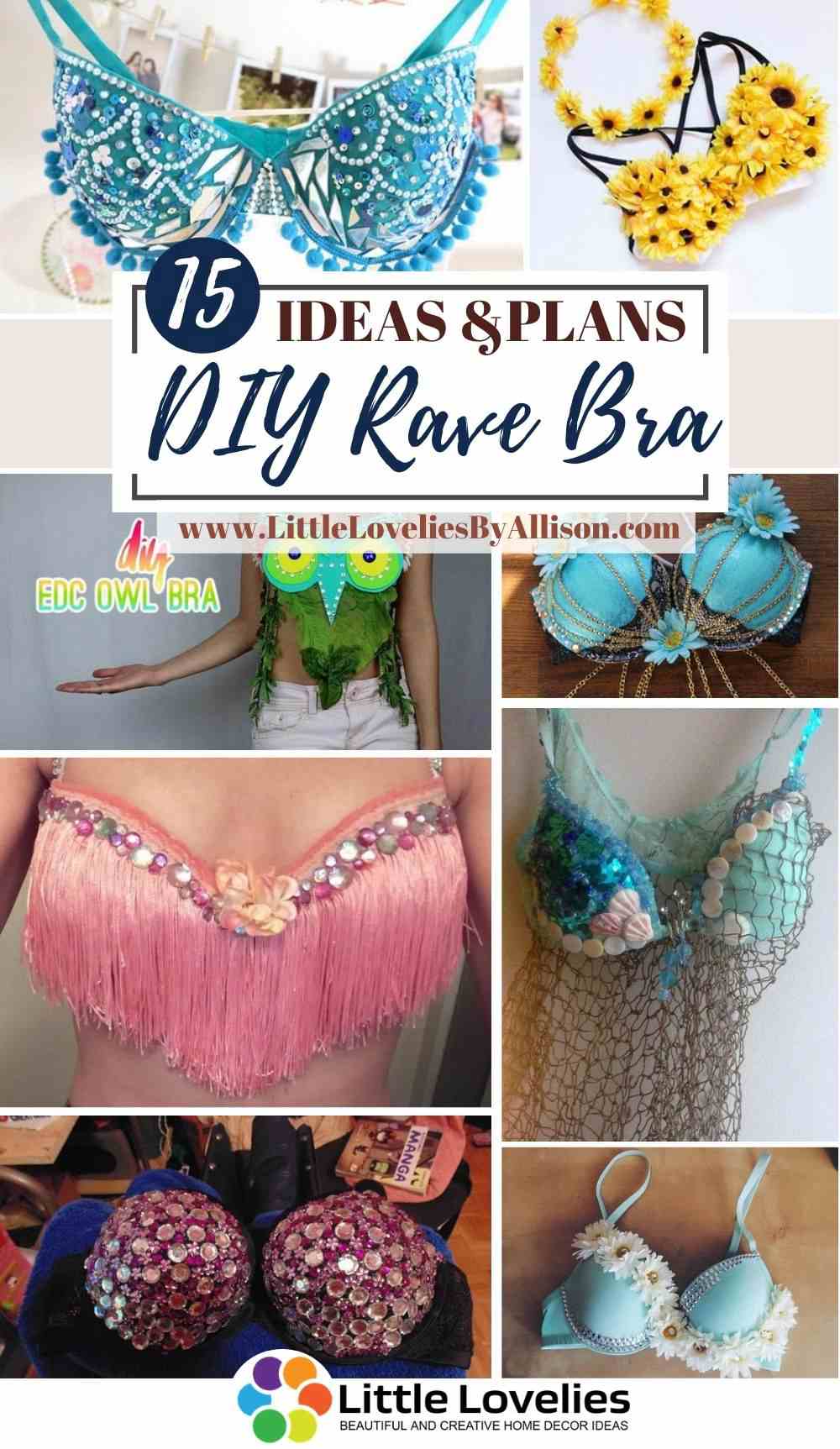 15 DIY Rave Bra Ideas - How To Decorate A Bra