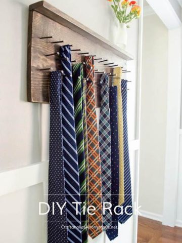 DIY Tie Rack Projects