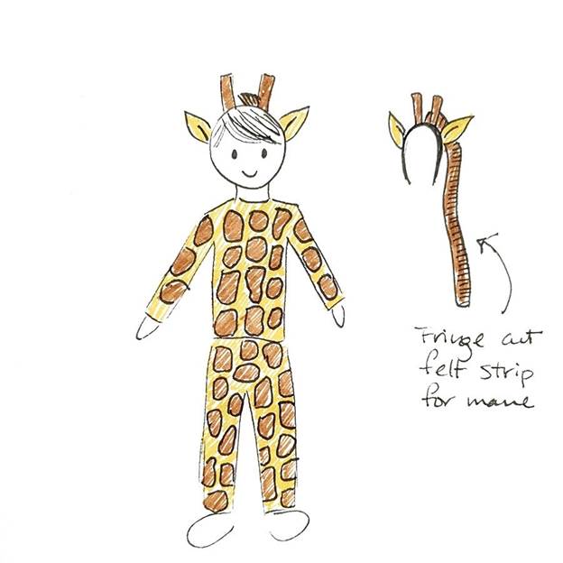 2-Kids-DIY-Giraffe-Costume