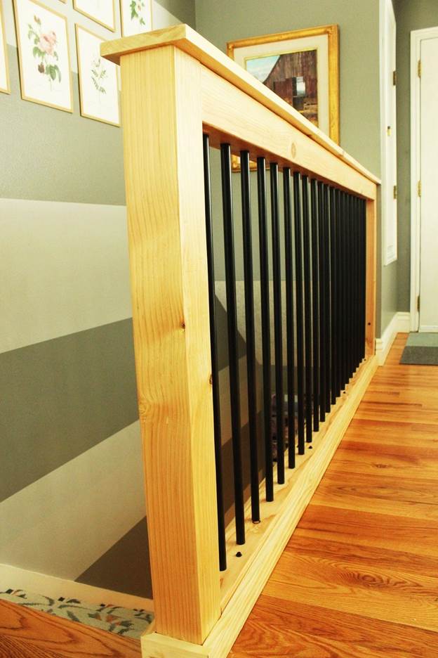 5-DIY-Stair-Handrail-With-Industrial-Pipe-And-Wood