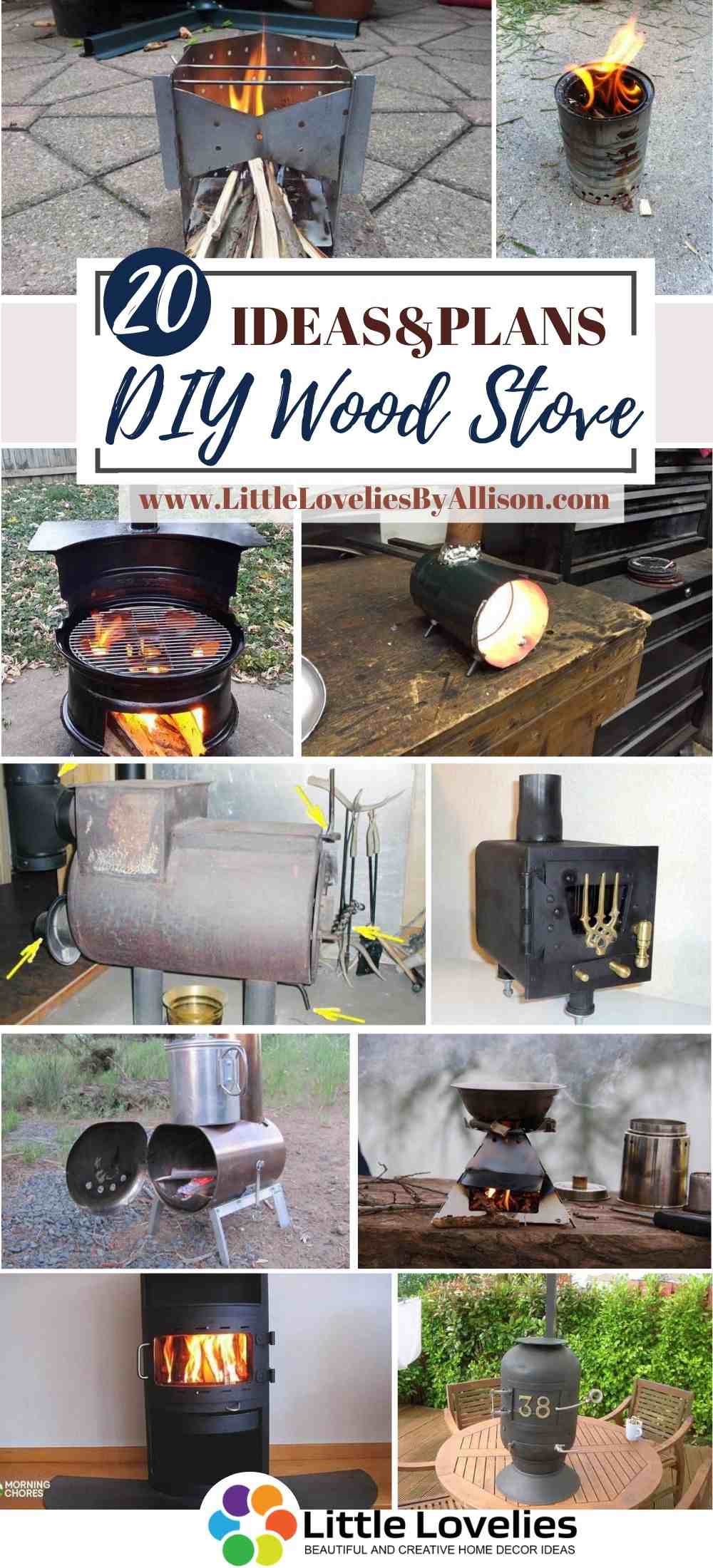 20 Diy Wood Stove Projects How To