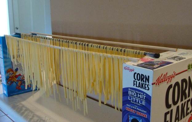 12. Pasta Drying Rack DIY