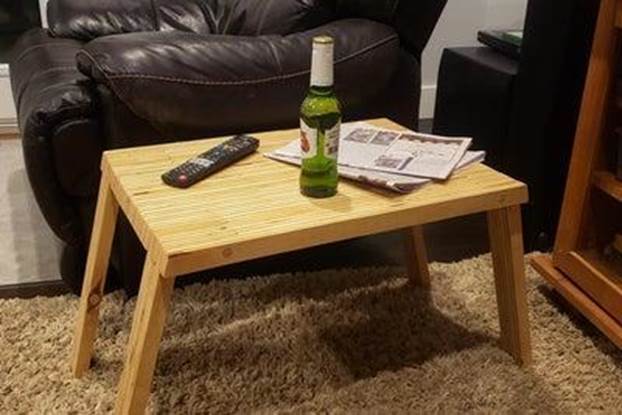 14. DIY Folding Side Table