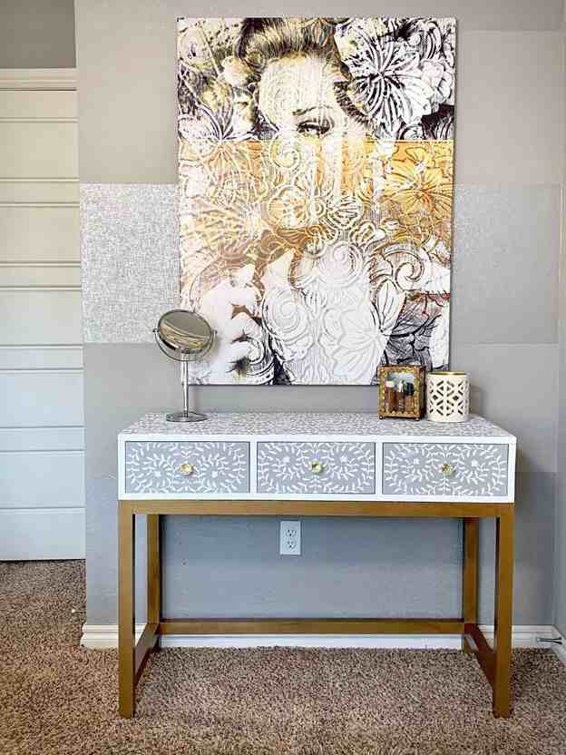 7. DIY Makeup Vanity Table