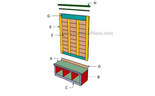 8-DIY-Hall-Tree-Bench-Plans