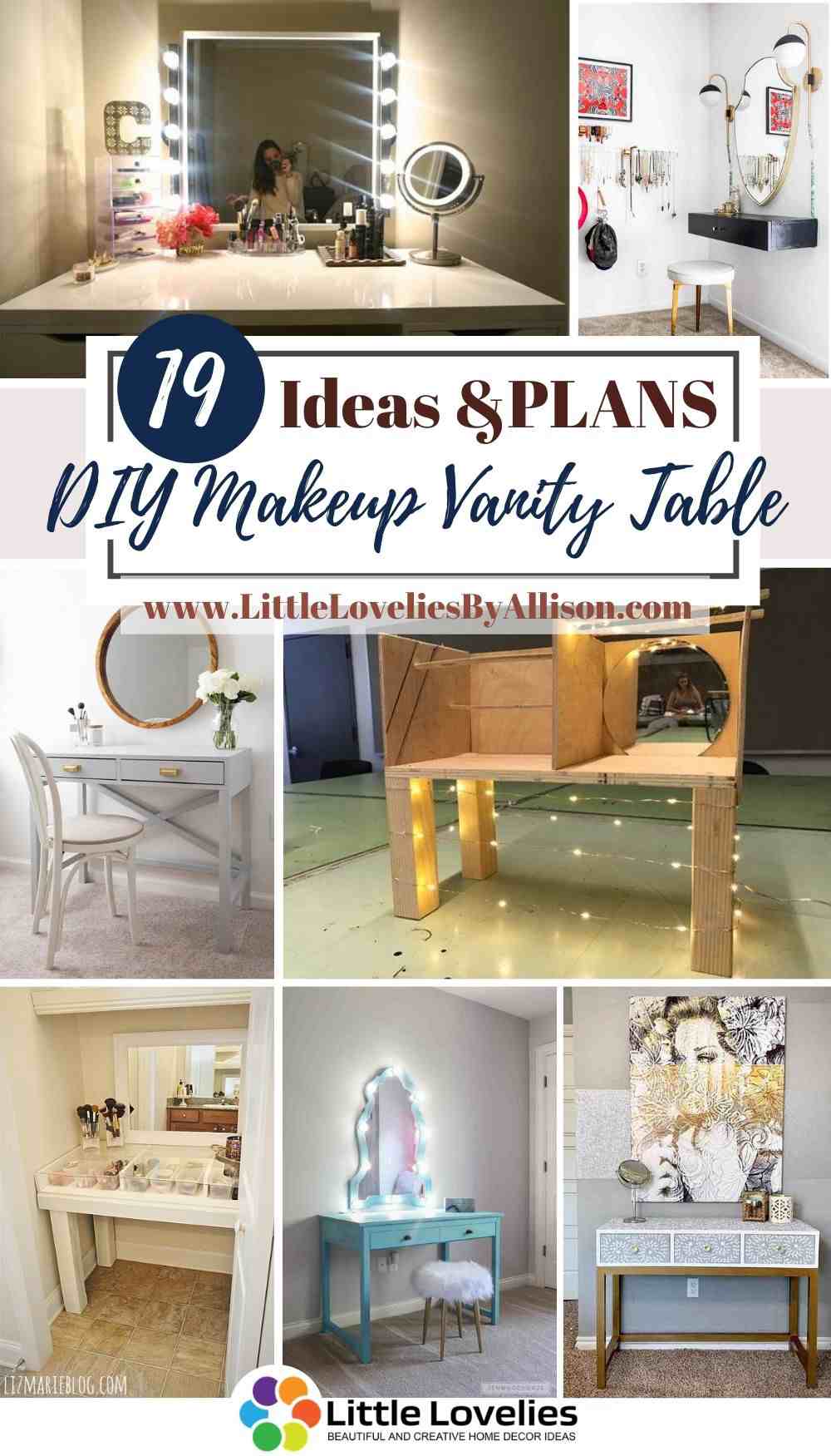 19 Diy Makeup Vanity Table Ideas That You Can Make Easily