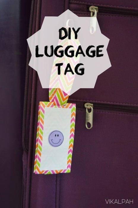 1. DIY Luggage Tag Using Duct Tape