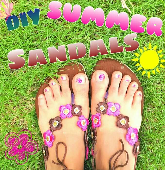 10. Summer Sandals DIY