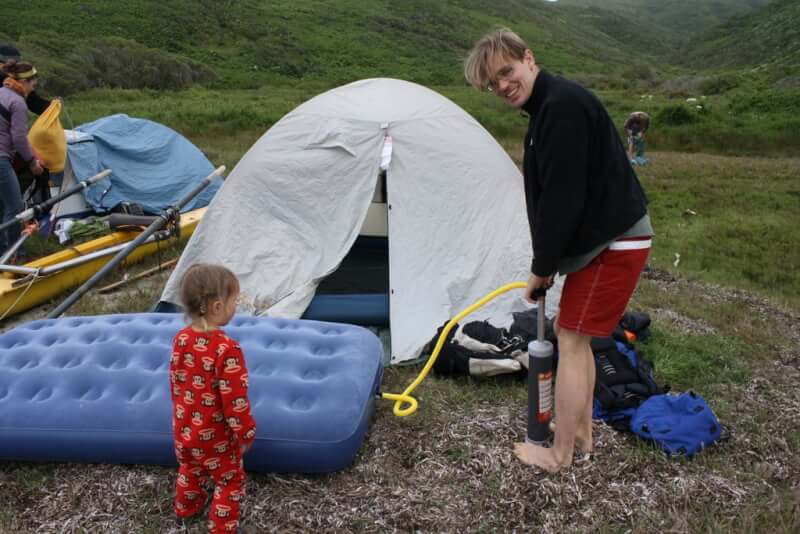 11. Inflated Bed DIY Paddle Board