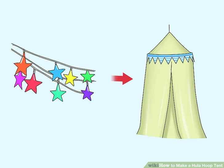 11.DIY Hula hoop tent