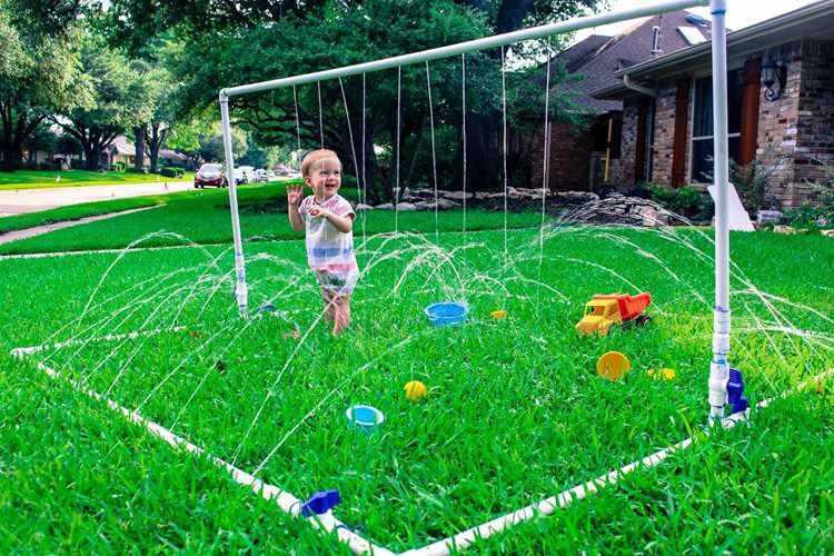 12. DIY PVC Splash Pad