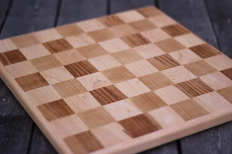 12. Solid Wood DIY Chess Board