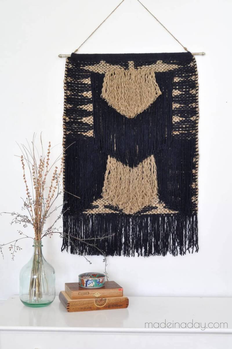 13. DIY Large Tapestry - No Weave