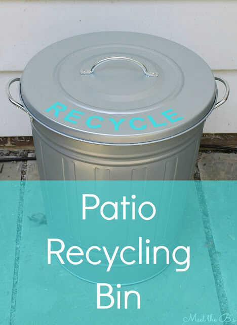 13. Patio recycling can