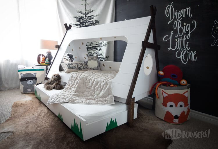 13. Teepee bed for kids