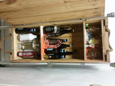 14. DIY Converting Ammo Crate to a Liquor Cabinet