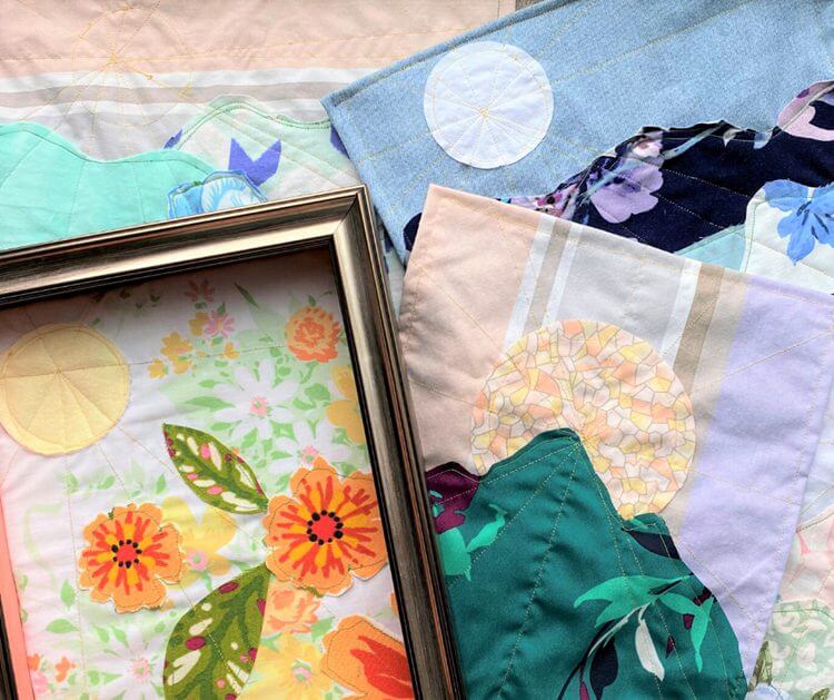 16. DIY Scrap Fabric Tapestry