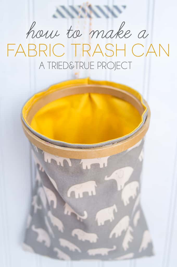 2. Fabric Trash Can