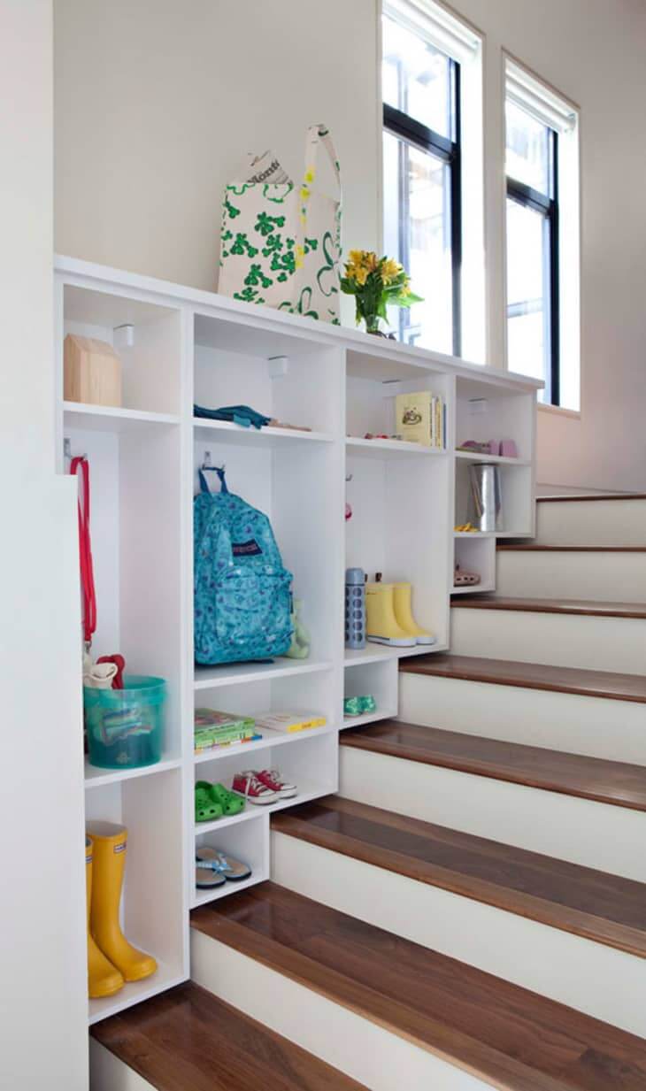 25. Mudroom alongside the stairs