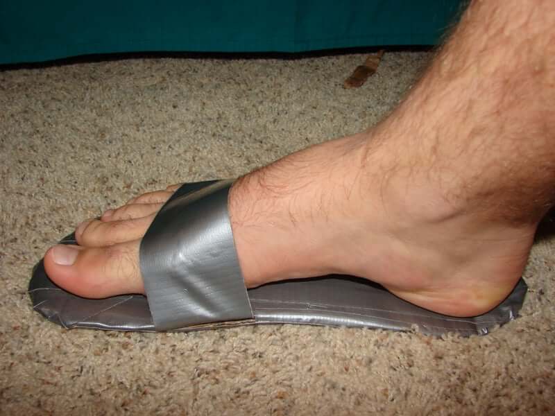 28. Duct Tape Sandals DIY