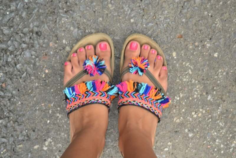 34. Bohemian summer Sandals DIY