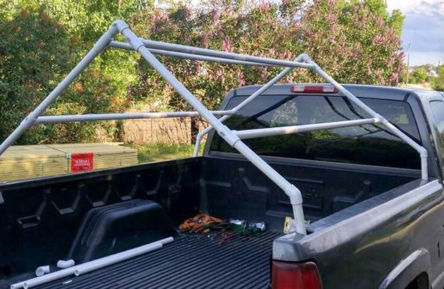 4. Homemade Truck DIY Bed Tent