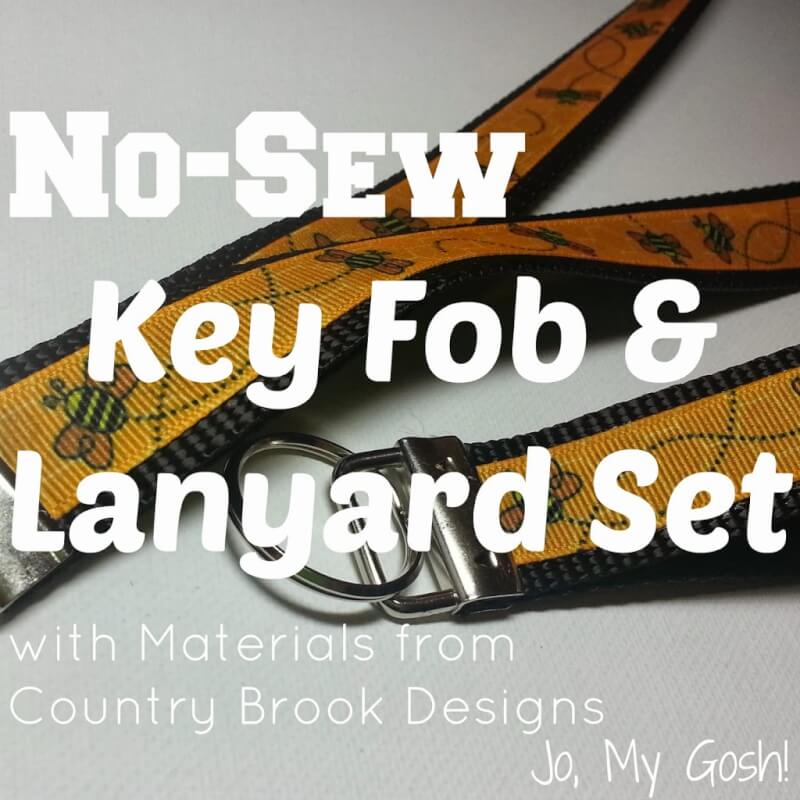 4. No-sew DIY lanyard key forb set