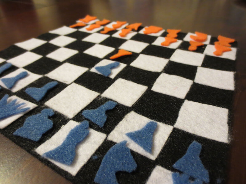 6. DIY Chess Board for Kids.