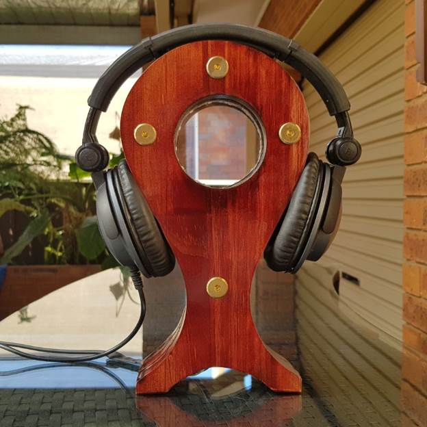 6. LED DIY Headphone Stand