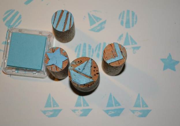 7. DIY Cork Stamps