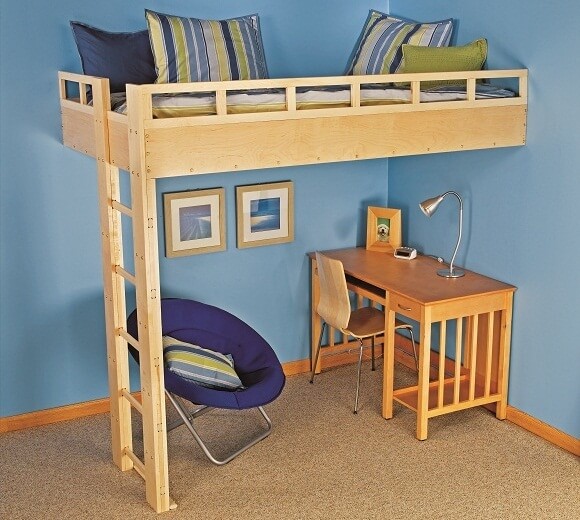 8. Loft Bed with ladder