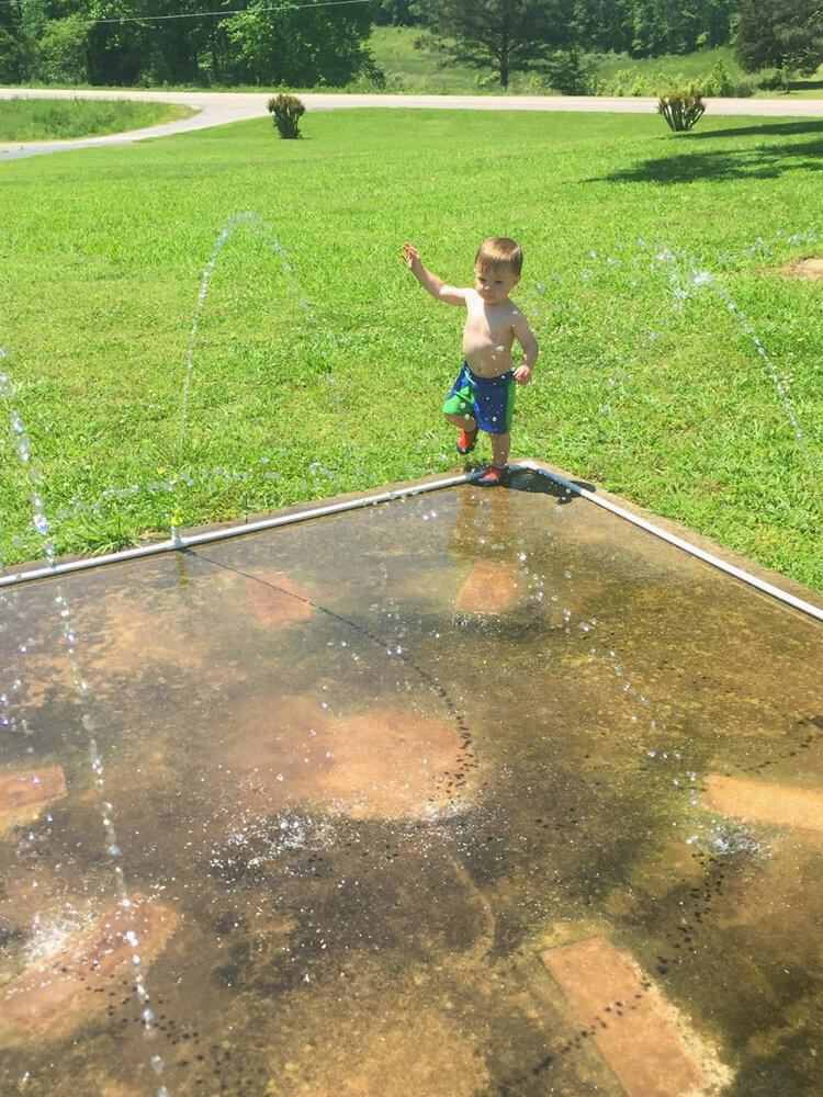 9. DIY Splash Pad