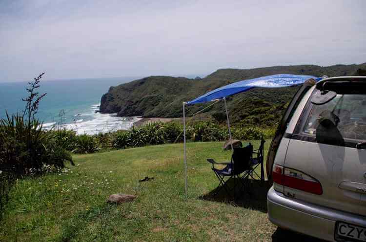 1. DIY campervan awning