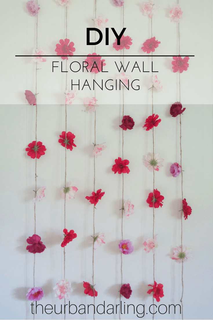 1. Hanging Flower Wall