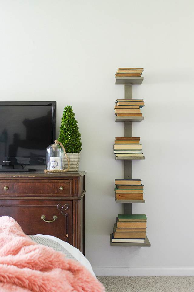 10. Bedside Spine Bookshelf