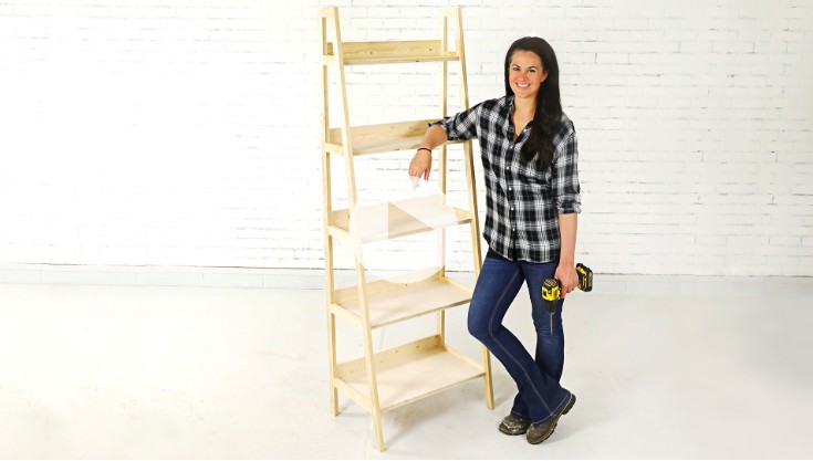 10. How To Build A Leaning Ladder Bookcase