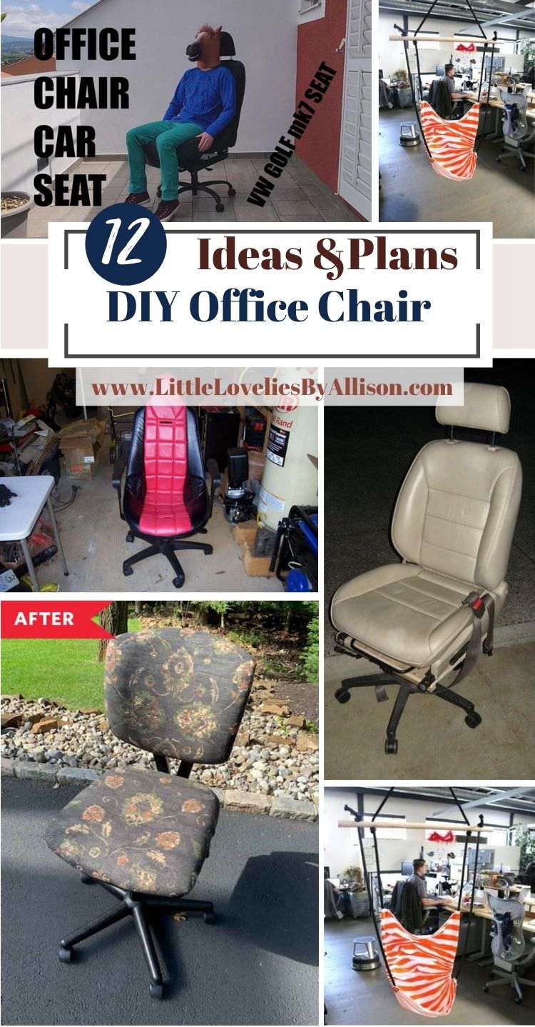 12 DIY Office Chair Plans_ Do It Yourself Easily