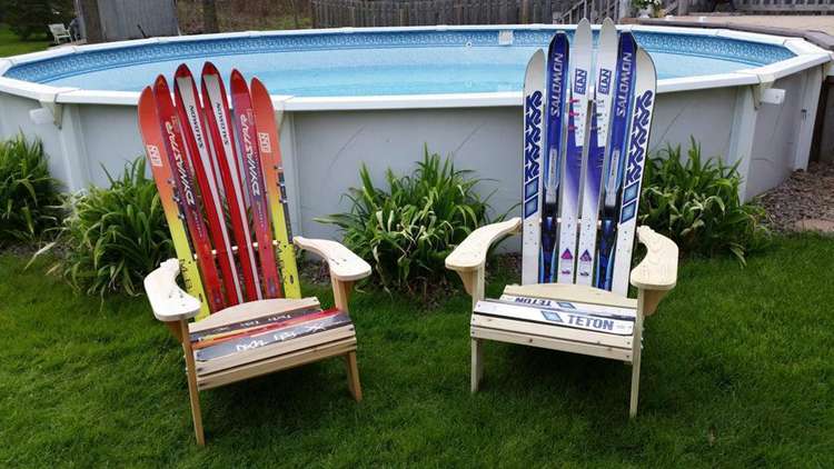12. DIY Adirondack Ski Chair