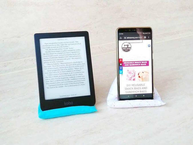 12. DIY Phone Pillow Stand