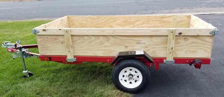 12. Harbor freight trailer with removable sides