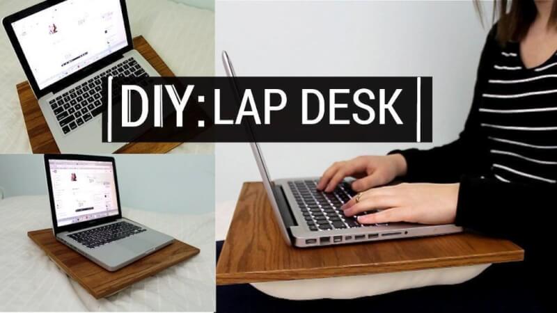 12. Homemade Lap Desk DIY