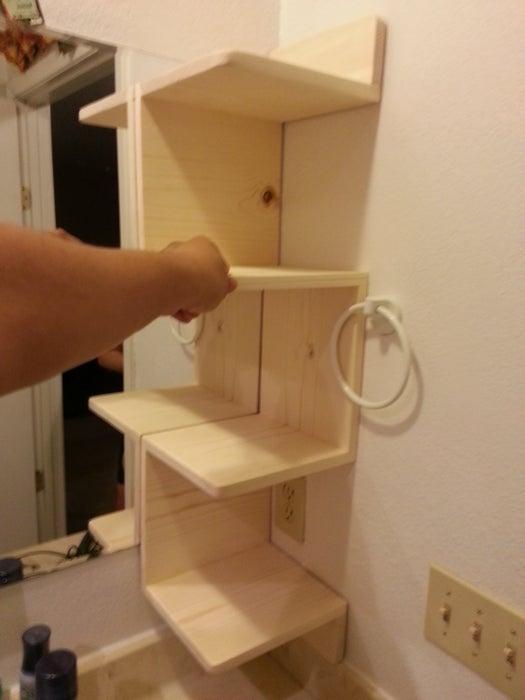 12. How To Make Floating Corner Shelves