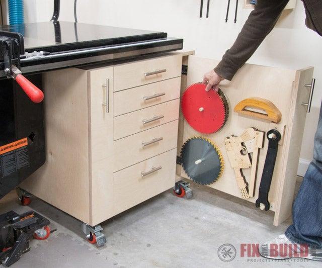 13. DIY Mobile Storage Cabinet