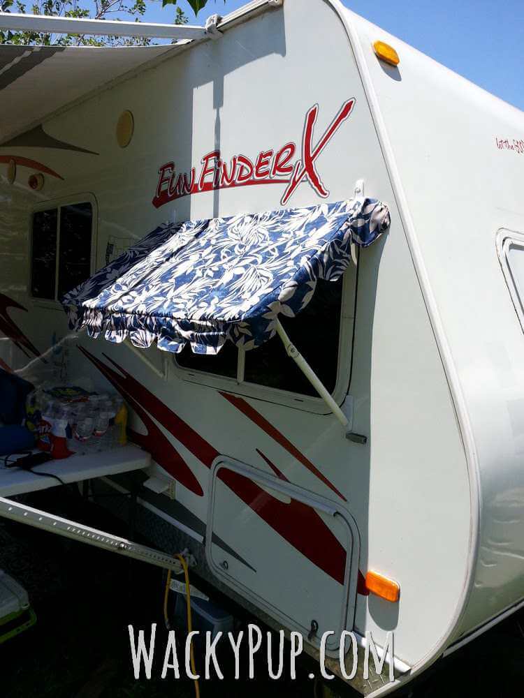 14. DIY PVC awnings for your camper