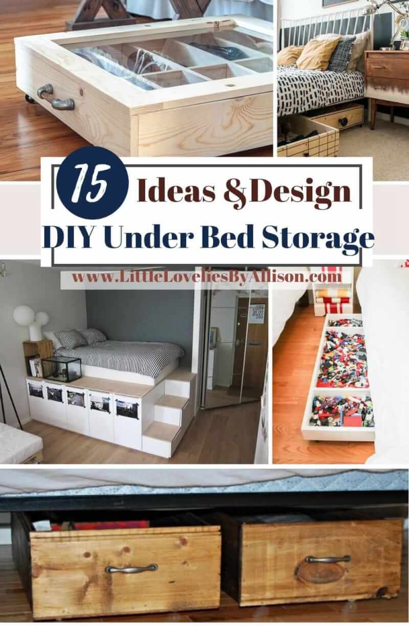 15 DIY Under Bed Storage Ideas For Organizing Your Stuff