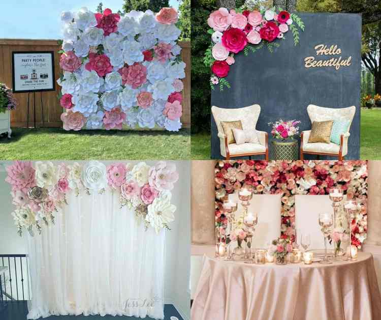 15. Flower Wall Backdrop