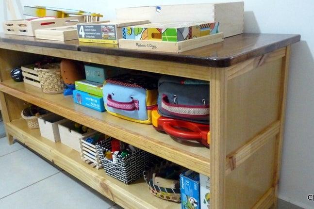 16. DIY Kids Storage Cabinet